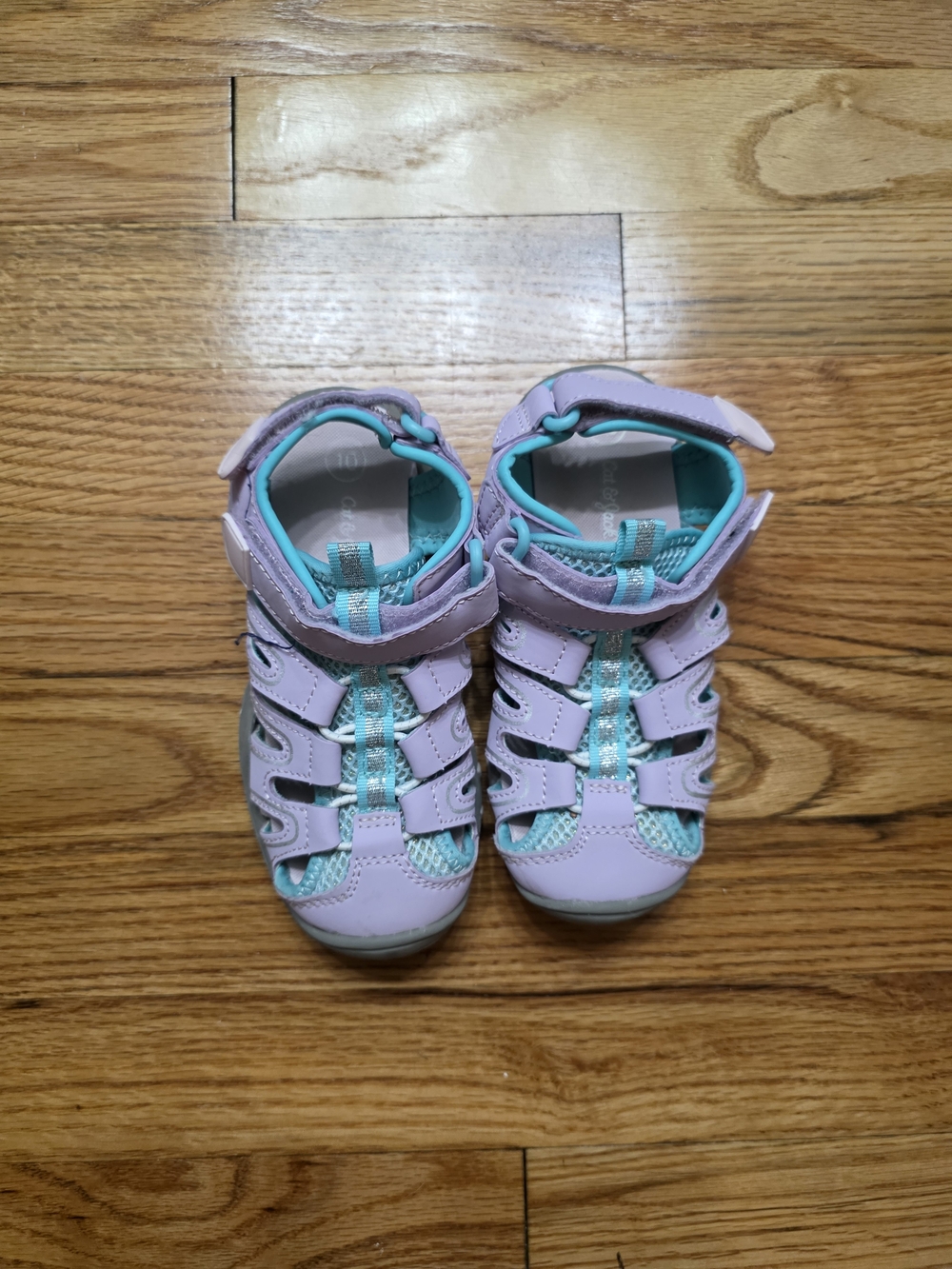 Cat & Jack Lavender and Teal Closed-Toe Kids Sandals